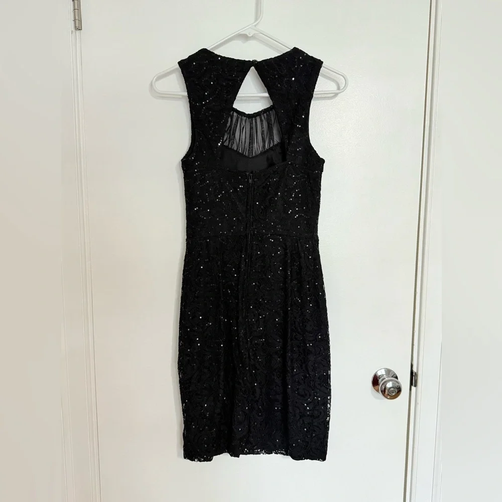 Black Sequin Cocktail Dress